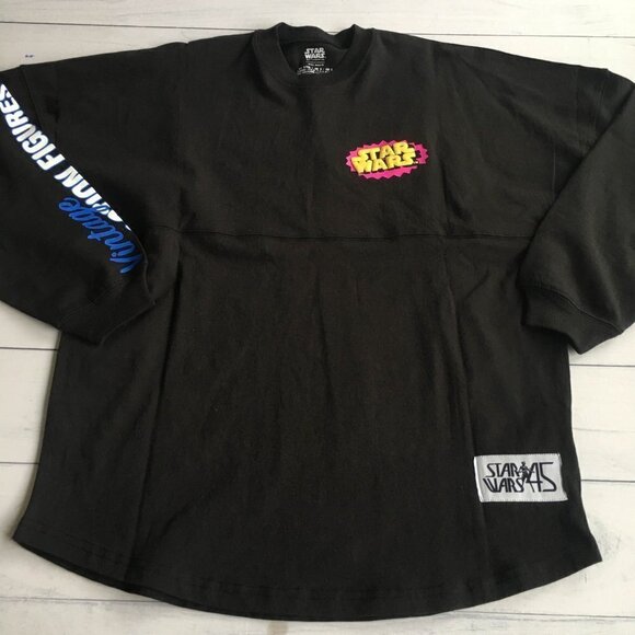 NEW Disney Parks Star Wars Spirit Jersey Vintage Action Figures - Size Small - Picture 7 of 15